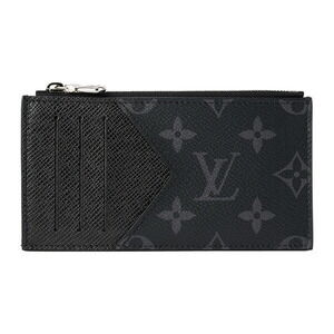 Louis Vuitton Taiga Rama Coin Wallet Card Holder Case Gray Black